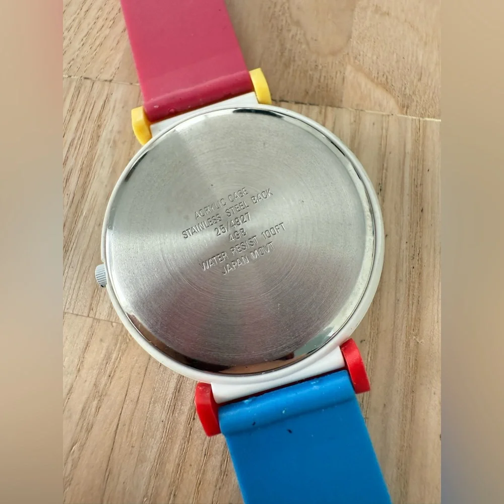 Vintage Armitron Awatch colorful color block watch NEW BATTERY